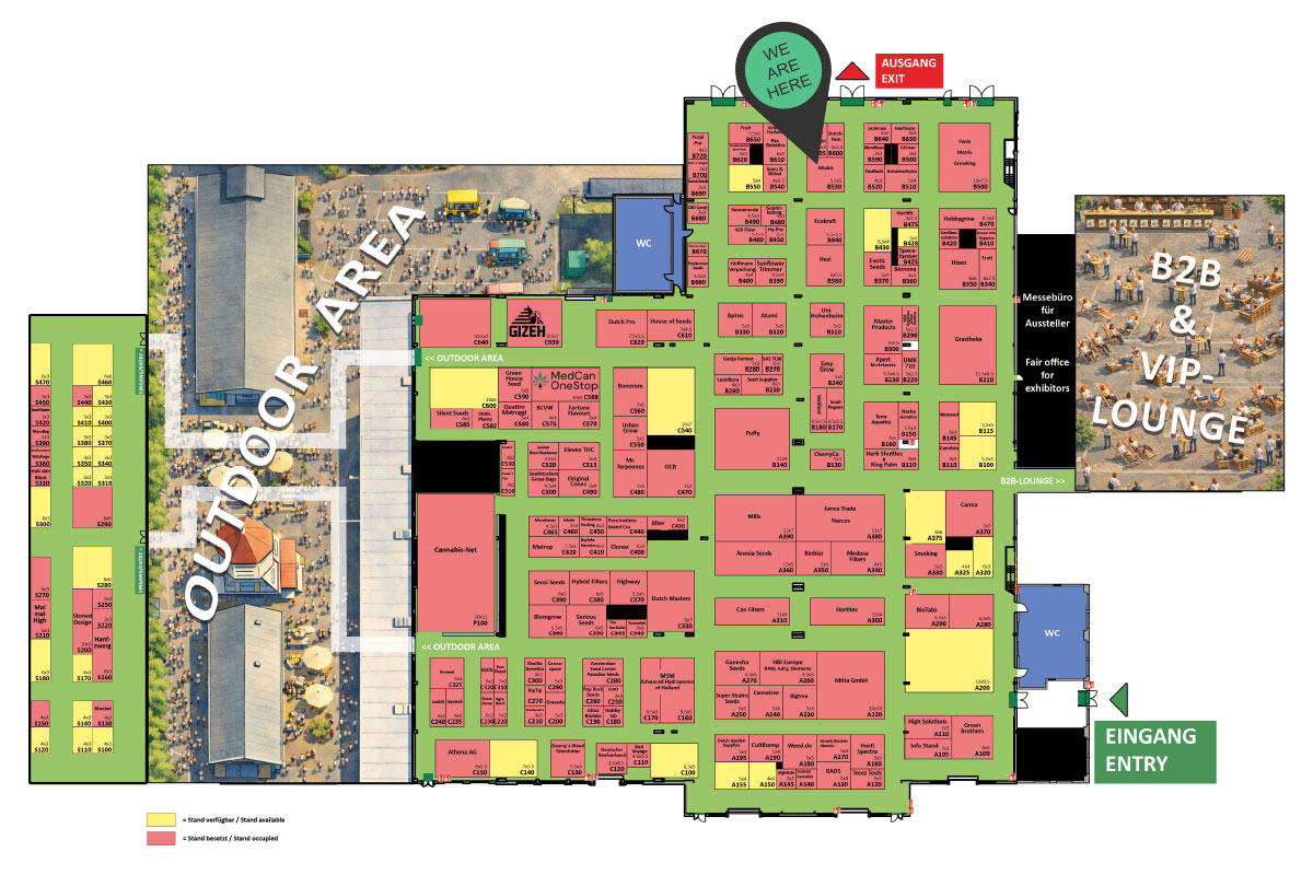 Meet us at Cannafair Düsseldorf 2026 - Exhibitors Map