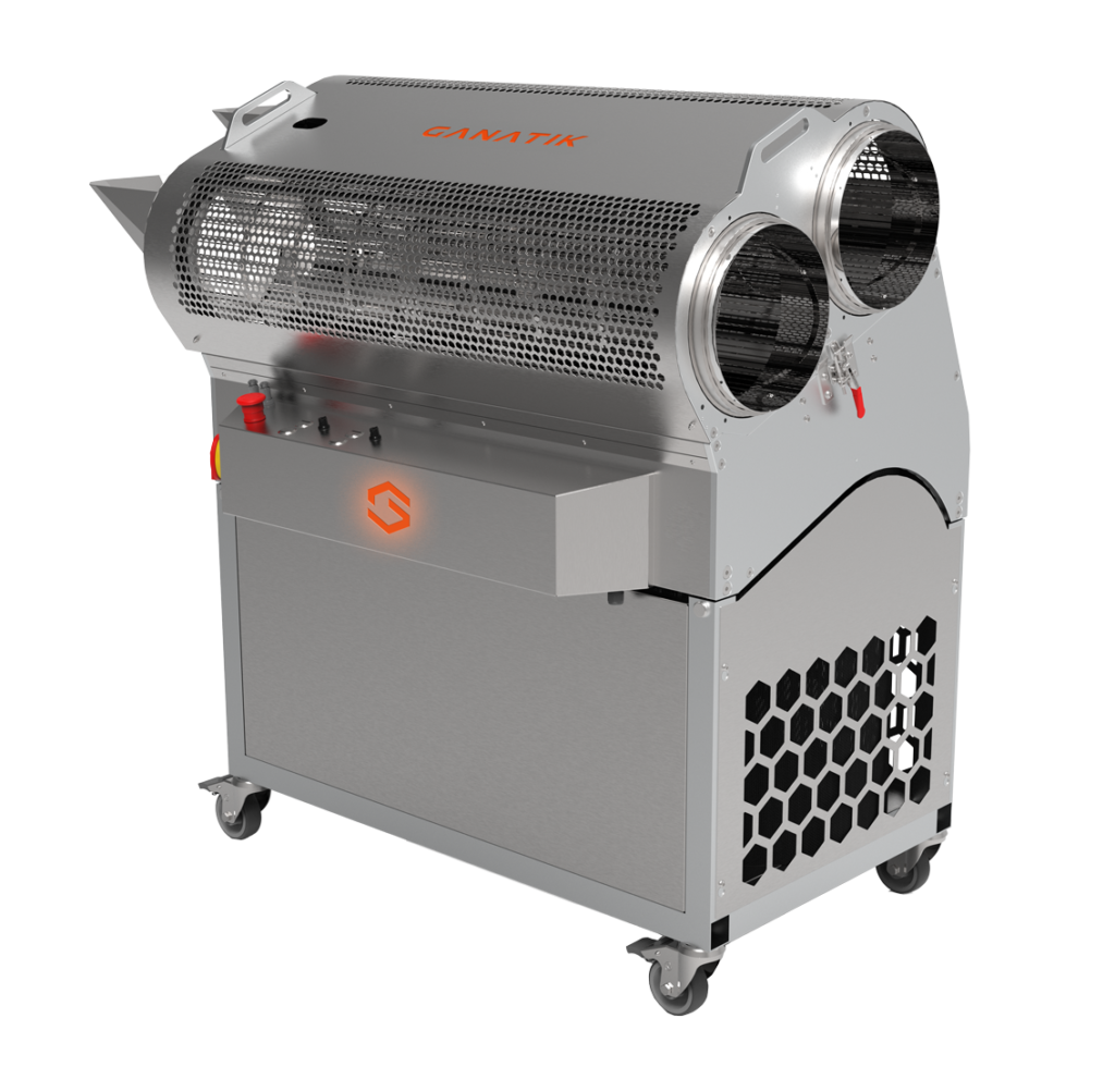 Ganatik cannabis trimming machine for wet and dry processing