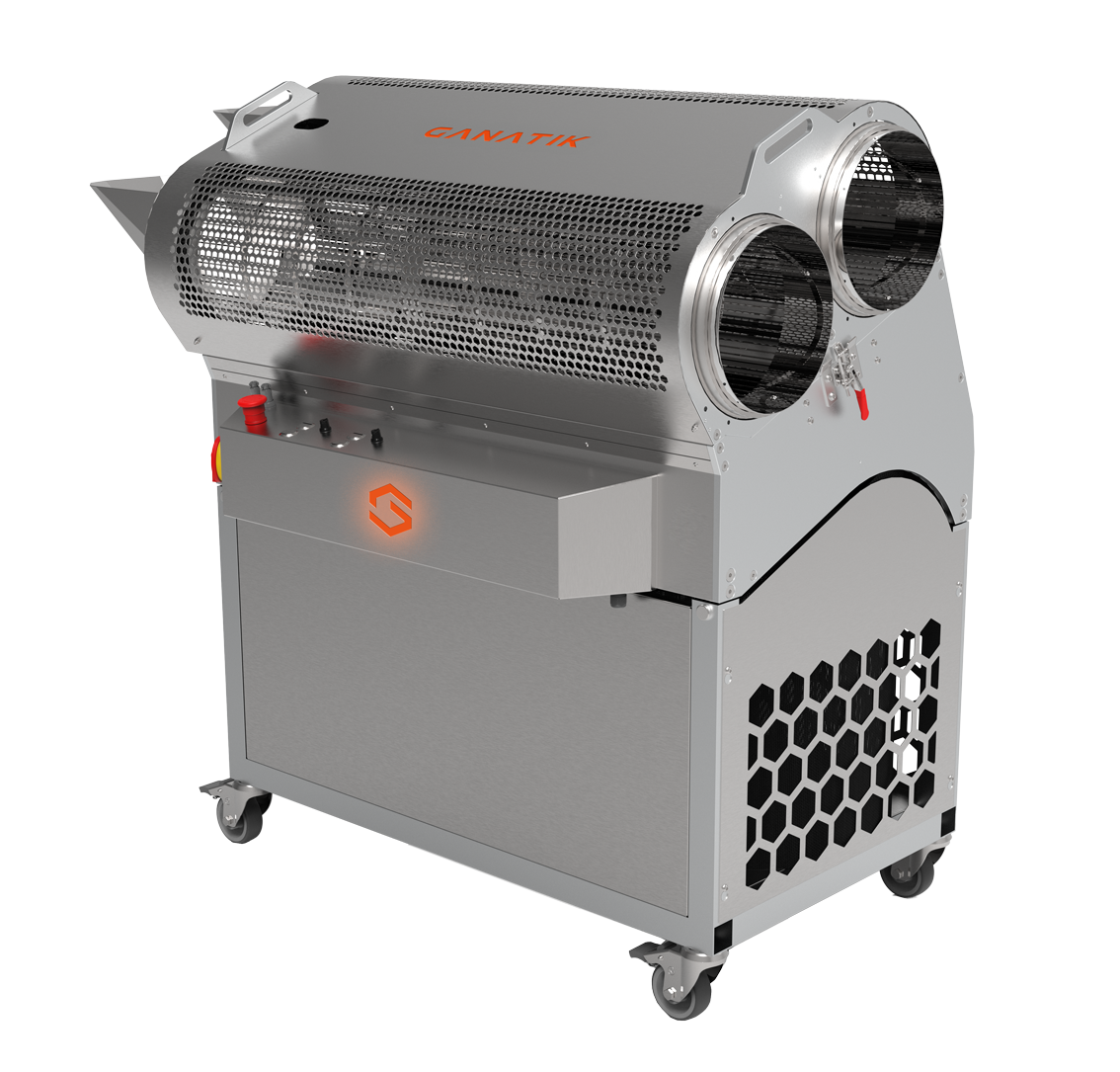 Ganatik cannabis trimming machine for wet and dry processing