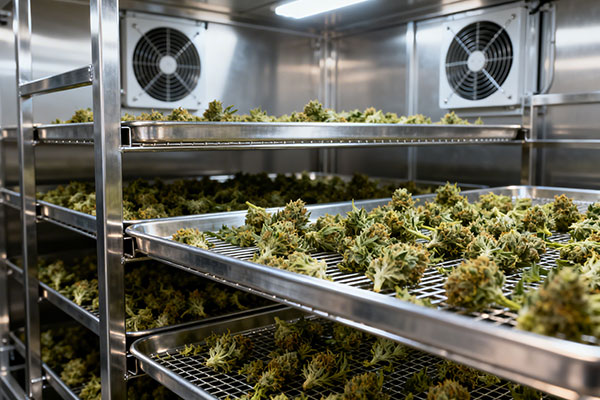 Optimal Cannabis Drying Conditions to Preserve Quality: Airflow and Drying Speed