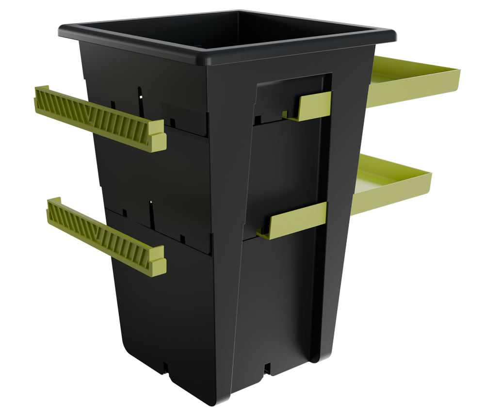 Re-Plant cultivation container designed for progressive root expansion