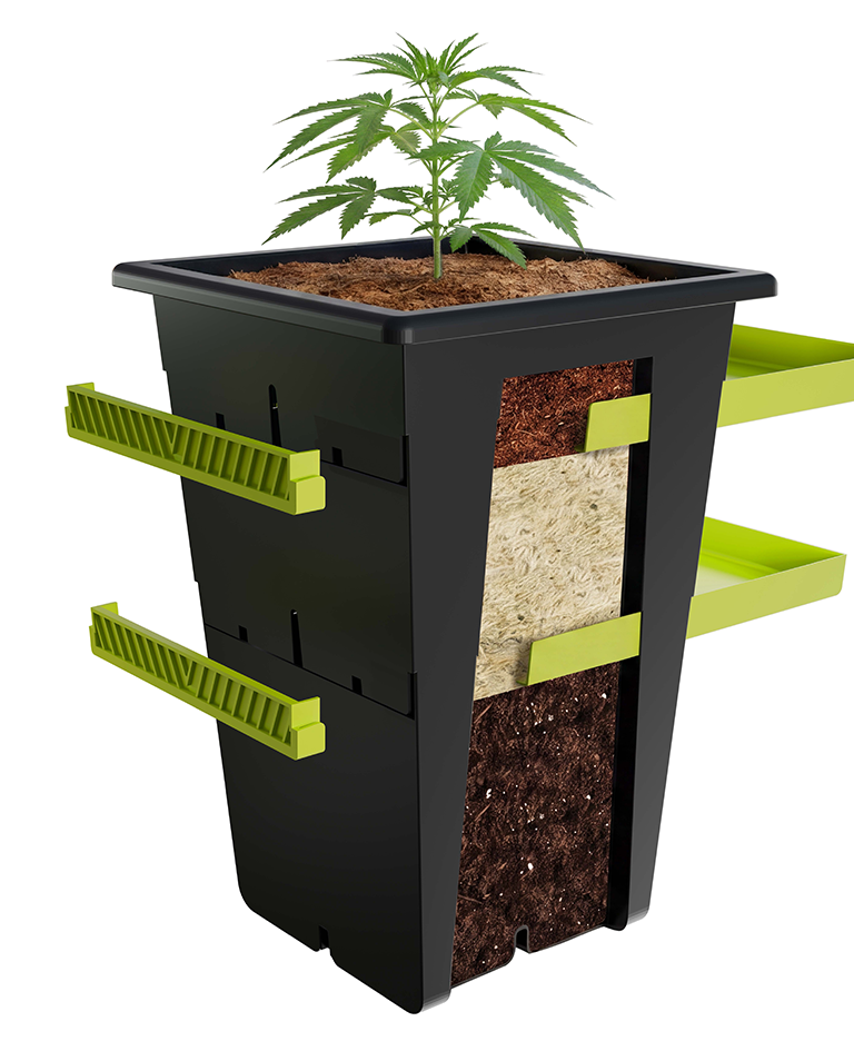 RE-PLANT - One pot. Three Levels. Zero transplanting.